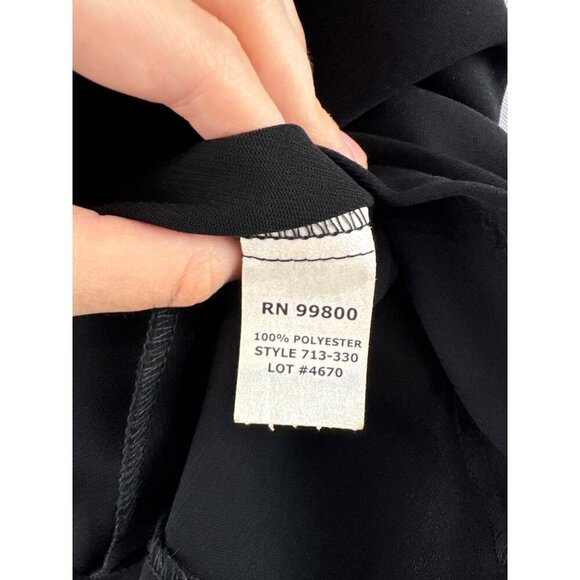 Drama Womens Black Polyester Flared Skirt Size 8 - Picture 3 of 5